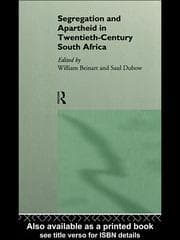 Tapa de Segregation and Apartheid in Twentieth Century South Africa