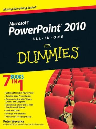Tapa de PowerPoint 2010 All-in-One For Dummies