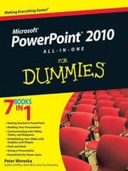 Tapa de PowerPoint 2010 All-in-One For Dummies