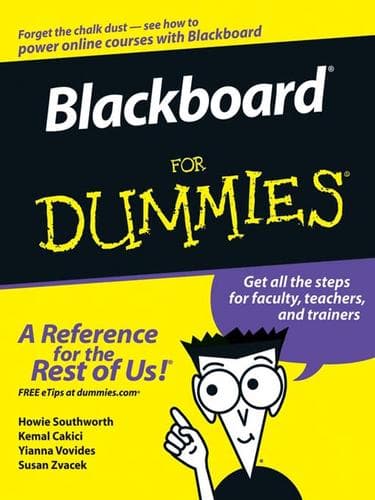 Tapa de Blackboard For Dummies