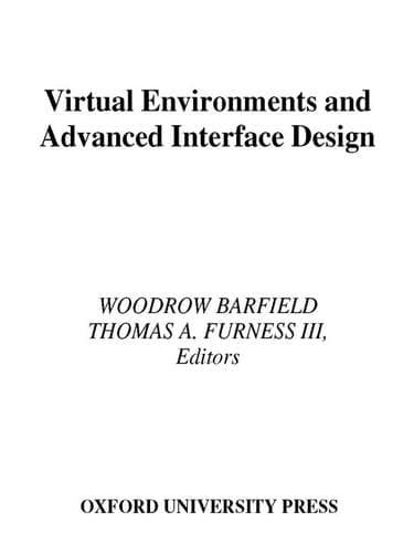 Tapa de Virtual Environments and Advanced Interface Design