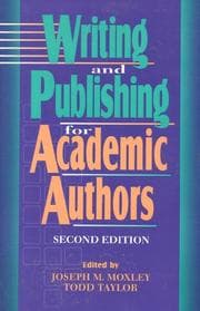 Tapa de Writing and Publishing for Academic Authors