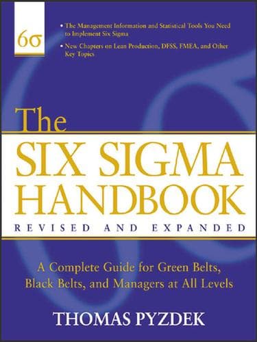 Tapa de The Six Sigma Handbook