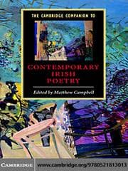Tapa de The Cambridge Companion to Contemporary Irish Poetry
