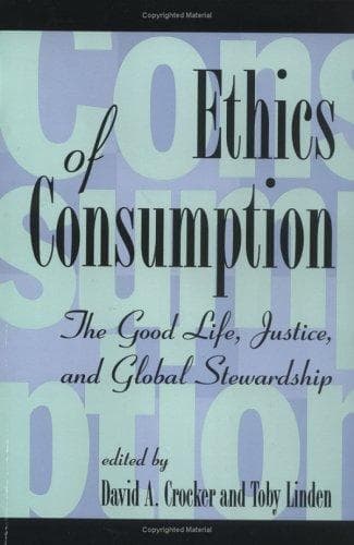 Tapa de Ethics of consumption