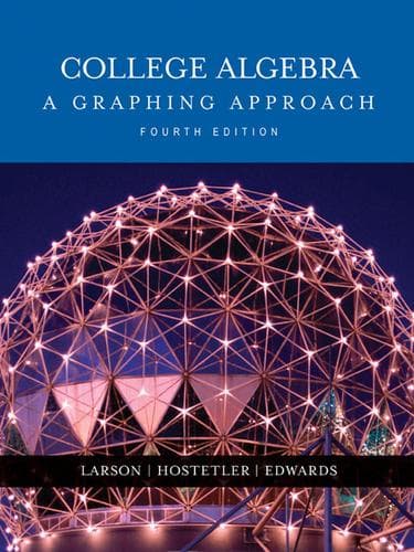 Tapa de Larson, College Algebra: A Graphing Approach