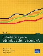Tapa de Estadistica para administracion y economia