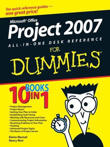Tapa de Microsoft Office Project 2007 All-in-One Desk Reference For Dummies