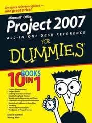 Tapa de Microsoft Office Project 2007 All-in-One Desk Reference For Dummies