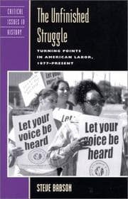 Tapa de The unfinished struggle