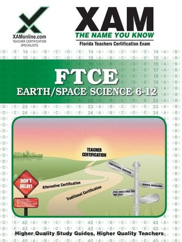 Tapa de FTCE Earth/Space Science 6-12