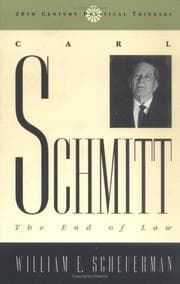 Tapa de Carl Schmitt
