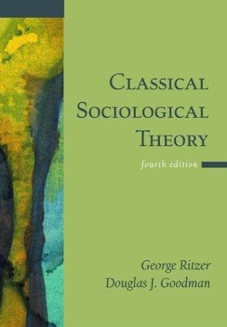 Tapa de Classical sociological theory