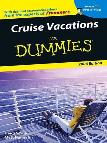 Tapa de Cruise Vacations For Dummies 2006
