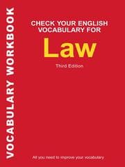 Tapa de Check Your English Vocabulary for Law