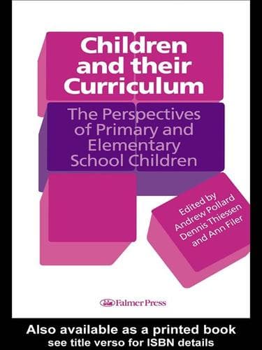 Tapa de Children And Their Curriculum