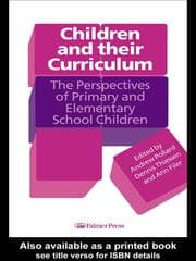 Tapa de Children And Their Curriculum