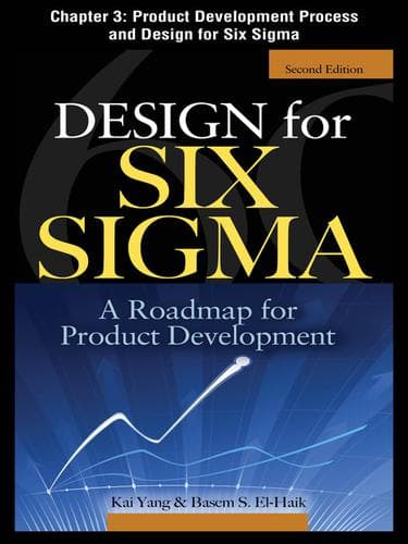 Tapa de Product Development Process and Design for Six Sigma