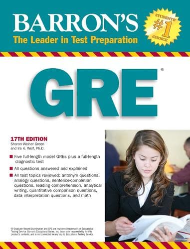 Tapa de Barron's GRE