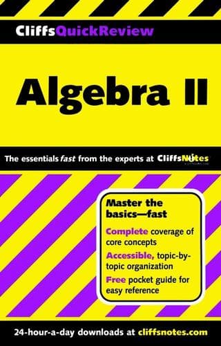 Tapa de CliffsQuickReview Algebra II