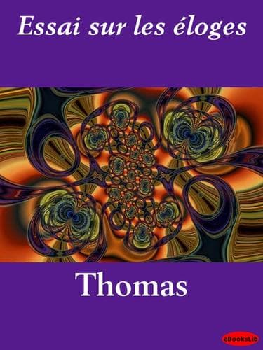 Tapa de Essai sur les eloges