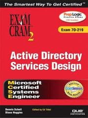 Tapa de MCSE Windows 2000 Active Directory Services Design Exam Cram 2 (Exam Cram 70-219)