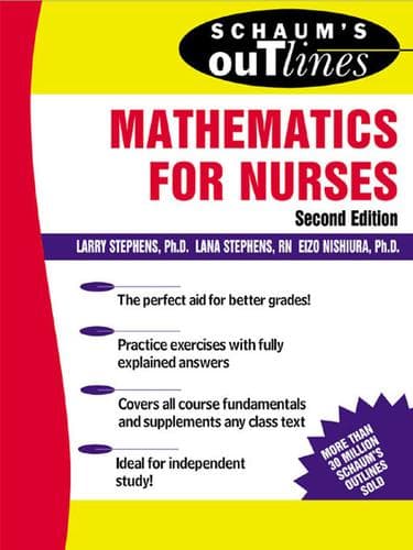 Tapa de Mathematics for Nurses