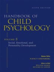 Tapa de Handbook of Child Psychology, Social, Emotional, and Personality Development, Volume 3