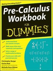 Tapa de Pre-Calculus Workbook For Dummies