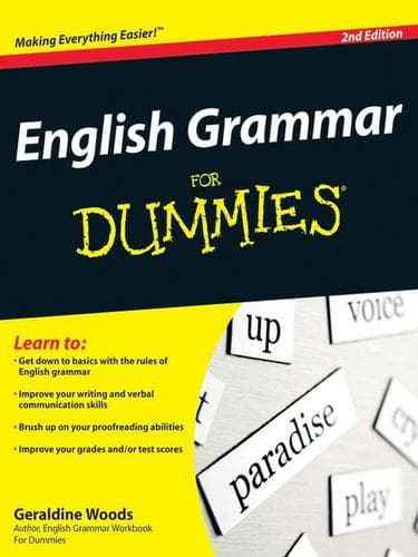 Tapa de English Grammar For Dummies