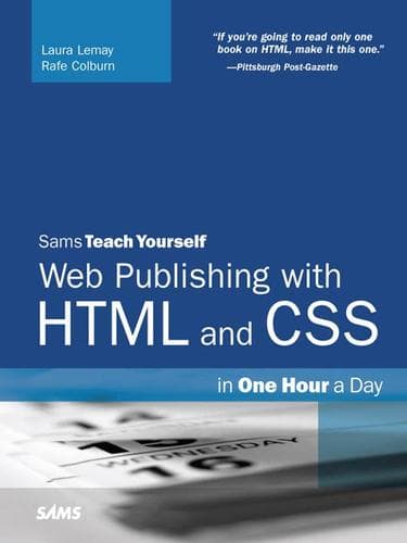 Tapa de Web Publishing with HTML and CSS in One Hour a Day