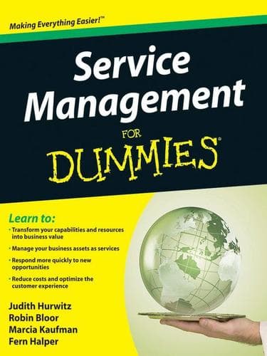 Tapa de Service Management For Dummies