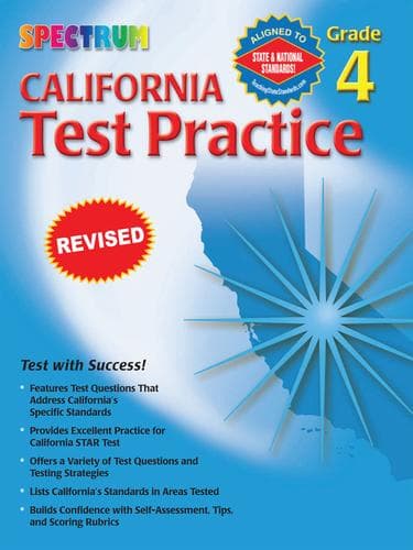 Tapa de California Test Practice, Grade 4