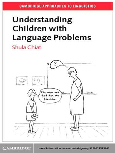 Tapa de Understanding Children with Language Problems