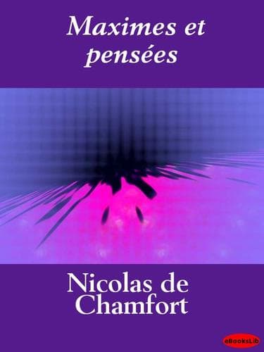 Tapa de Maximes et pensees