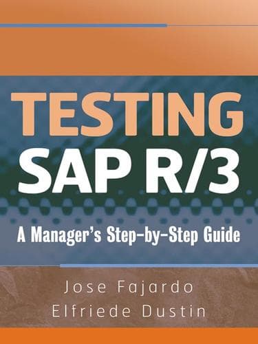 Tapa de Testing SAP R/3