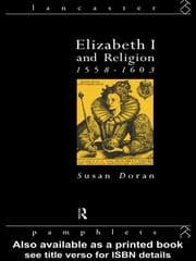 Tapa de Elizabeth I and Religion 1558-1603