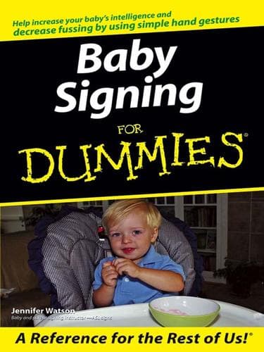 Tapa de Baby Signing For Dummies