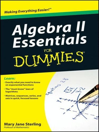 Tapa de Algebra II Essentials For Dummies®