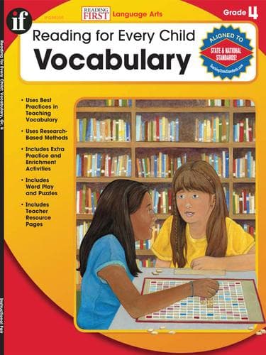 Tapa de Vocabulary, Grade 4