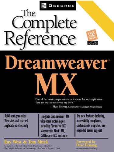 Tapa de Dreamweaver® MX