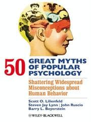 Tapa de 50 Great Myths of Popular Psychology