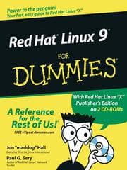 Tapa de Red Hat Linux 9 For Dummies