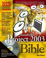 Tapa de Microsoft Office Project 2003 Bible