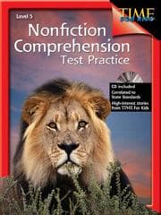 Tapa de Nonfiction Comprehension Test Practice Level 5
