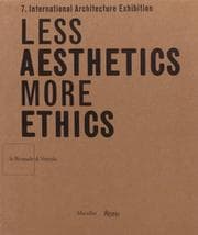 Tapa de Less Aesthetics More Ethics