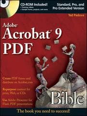 Tapa de Adobe Acrobat 9 PDF Bible