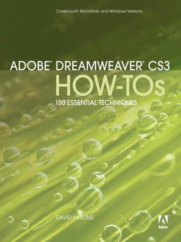 Tapa de Adobe® Dreamweaver® CS3 How-Tos