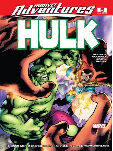 Tapa de Marvel Adventures Hulk