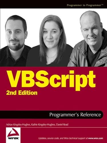 Tapa de VBScript Programmer's Reference